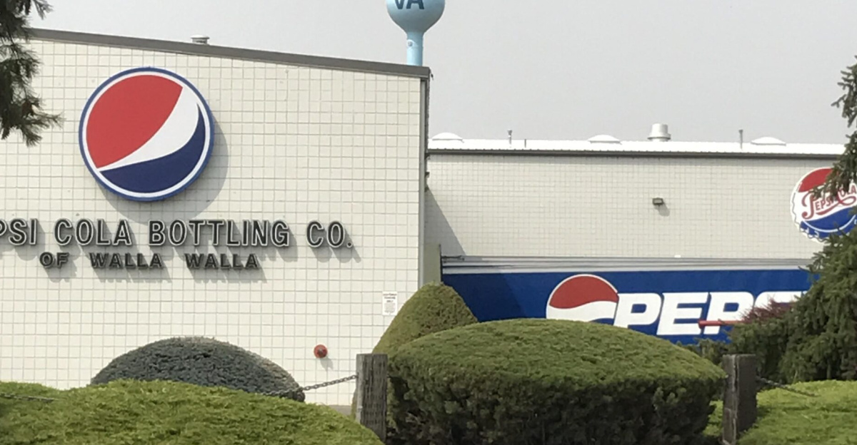There are three different Pepsi logos at this one facility by Keyana Manoy