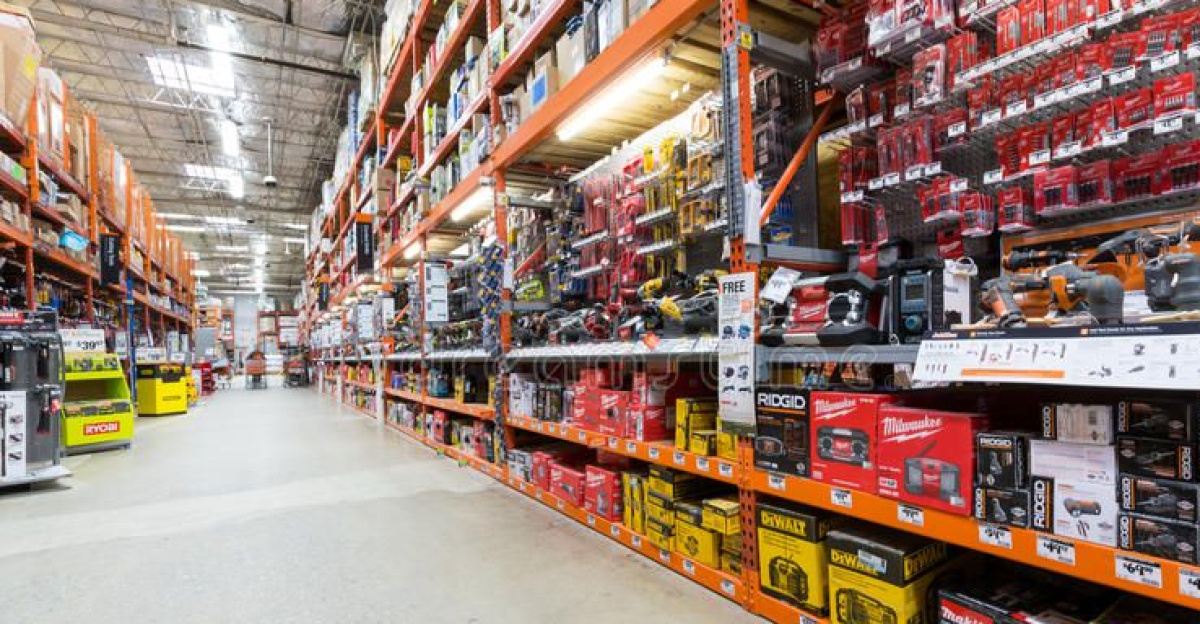 Aisle in a Home Depot hardware store. Power tools aisle in a Home Depot hardware , #ad, #hardware, #store, #Power, #Aisle, #Home #ad by Stephenywijaya Wijaya