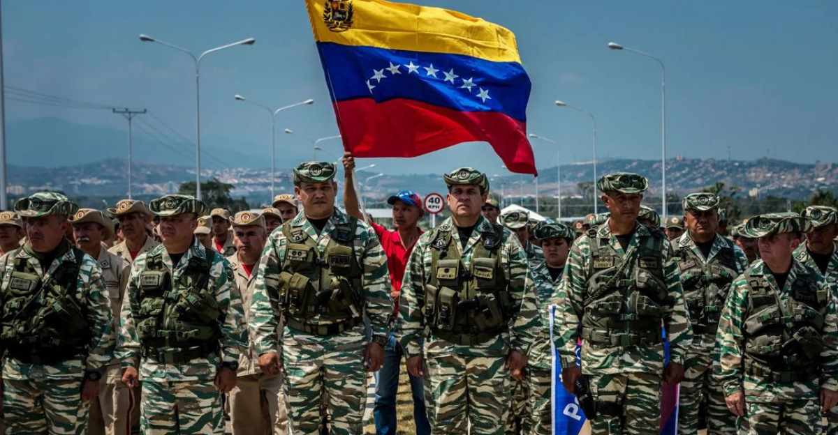 Venezuelan Army Officers in a very light color Lizard Camo. by Dragon Star