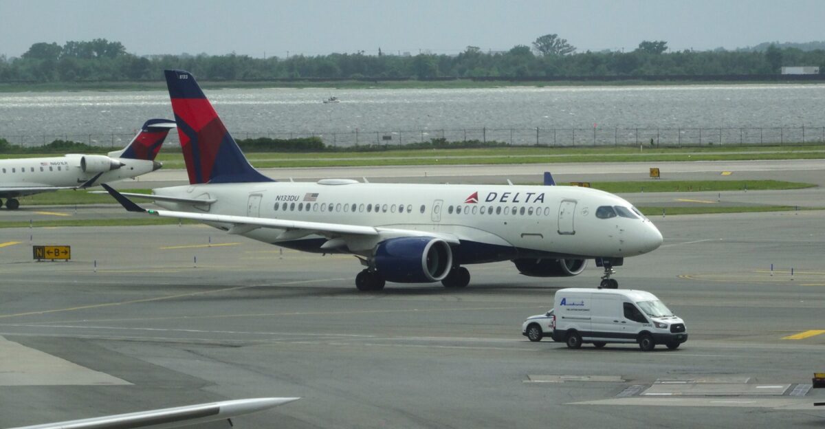 Delta Air Lines A220-171 N133DU MSN 50052 10 2020 as DL 1281 New York JFK - New Orleans MSY Flight Time 2 40