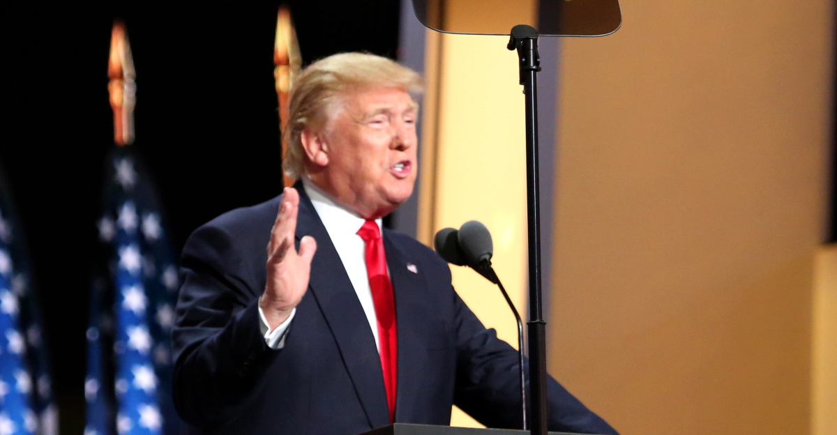 Trump promised to bring sweeping political change, to create wealth, and to make America safe again in a speech that excited delegates on the fourth and final day of the convention. (A. Shaker/VOA)
