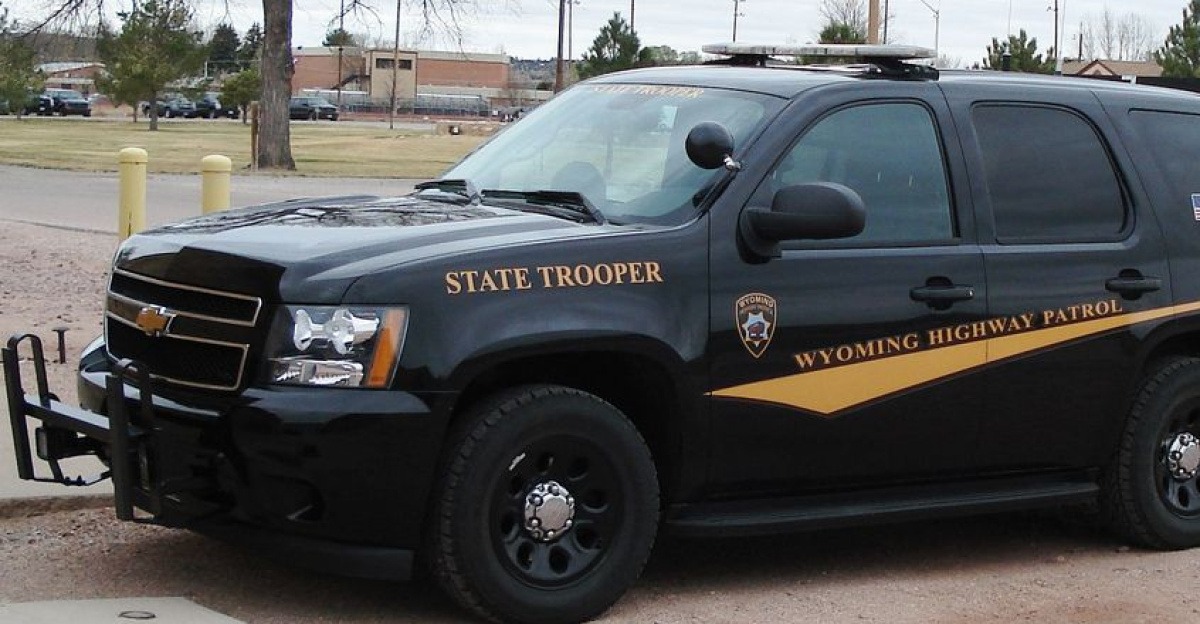 Wyoming Highway Patrol car by lpj carey