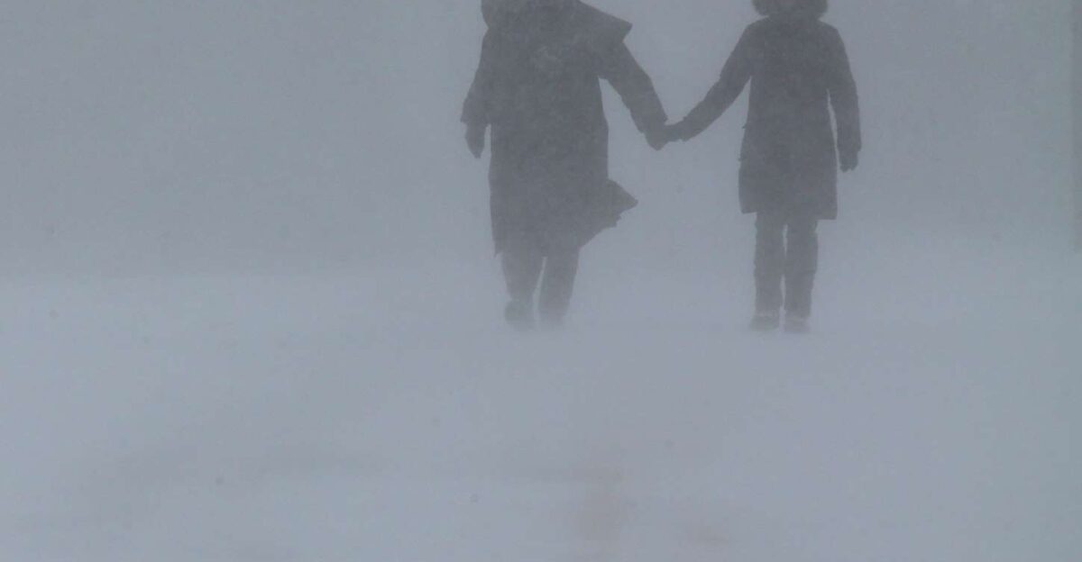 walking in snow storm by Mr RealisT