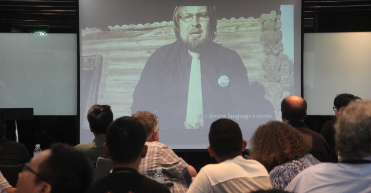 ESEAP Strategy Summit Day 1 - Kaarel of Strategy Core Team giving a keynote message