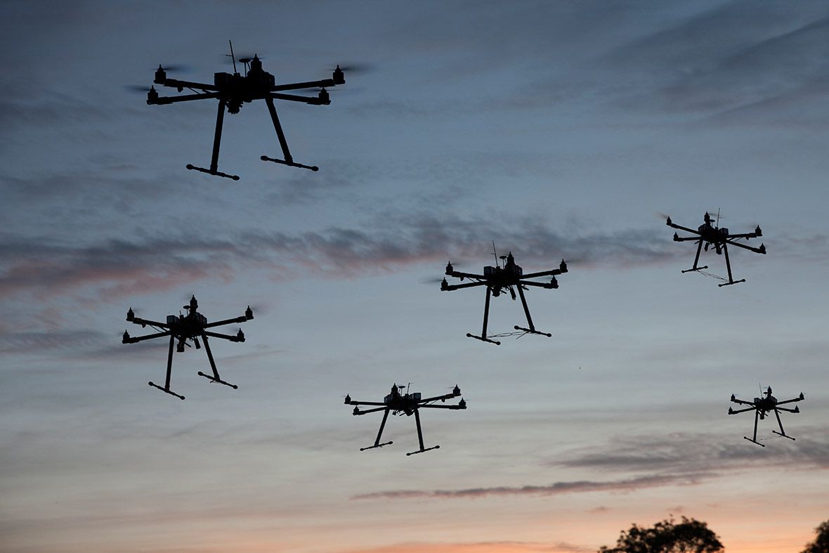 Google robot army and military drone swarms UAVs may replace people in the theatre of war by Tony