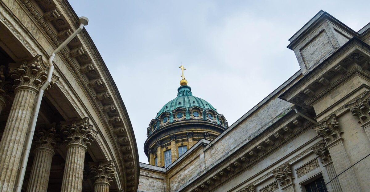 cathedral church building st petersburg russia
