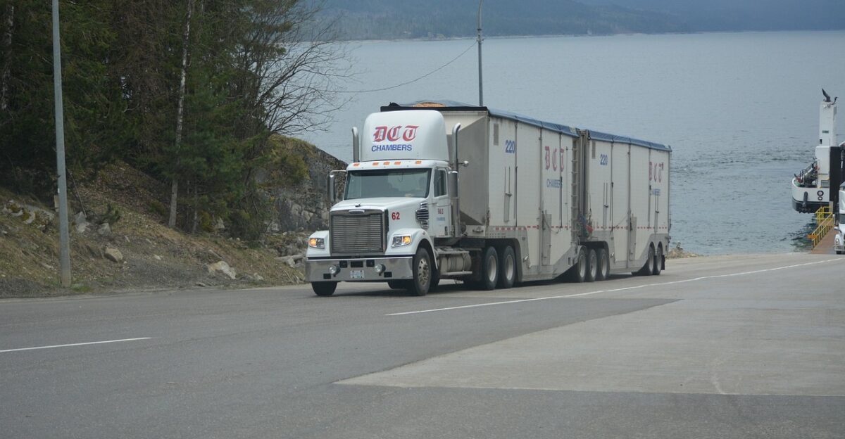 truck lorry white truck cargo truck big rig transportation vehicle highway lake driving truck drivers nature truckers lorry driver gray truck