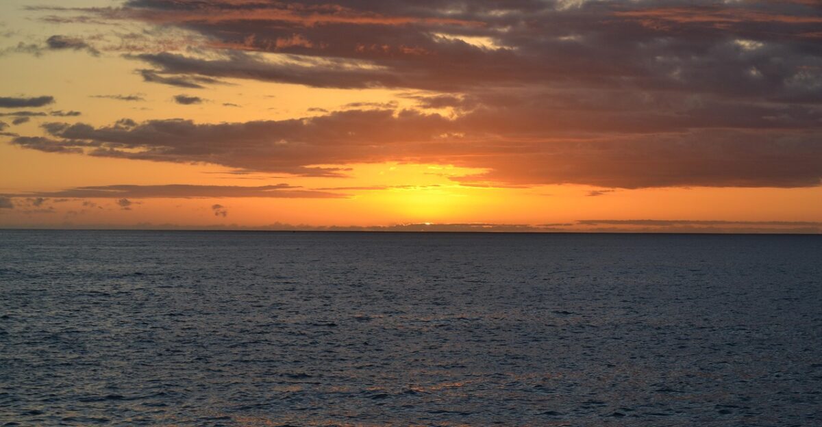 sunset greenflash kona hawaii sea sky pacific tropical green hawaiian island nature water outdoor