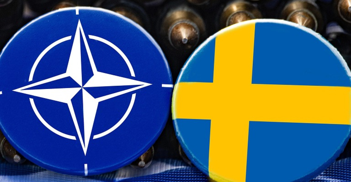 flag, sweden, nato, cross, yellow, red, button, ensign, north atlantic treaty organization, north, alliance, pact, expansion, white, compass rose, emblem, ammunition belt, belt, ammunition, cartridge, patron, round, brass, nato, nato, nato, nato, nato