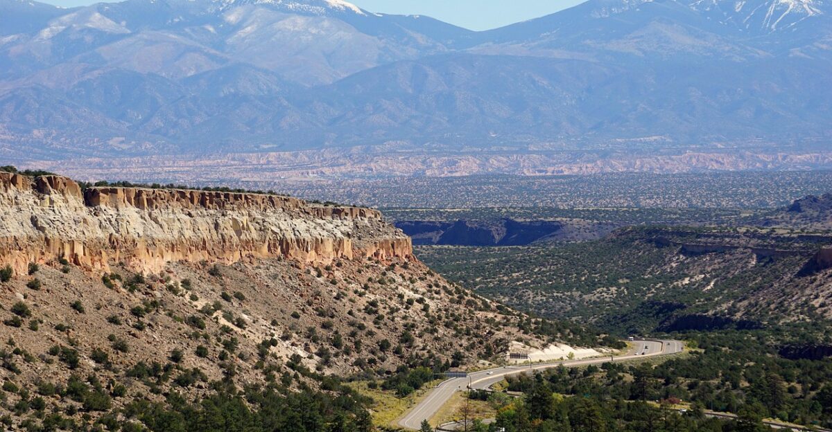 mountains road landscape nature new mexico