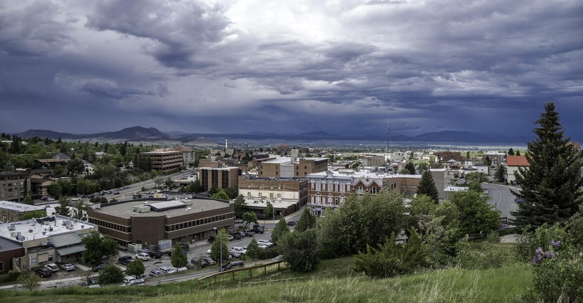 clouds nature sky town city landscape landscapes cityscape cloudy overlook montana helena