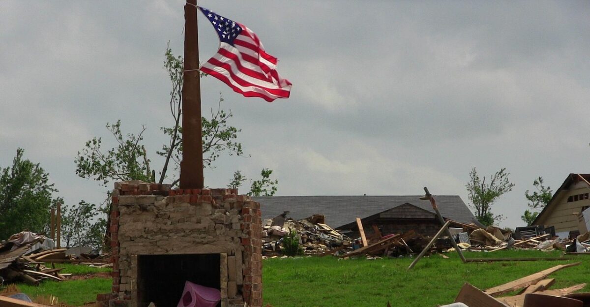 tornado destruction flag american america twister disaster damage catastrophe cyclone destructive effect aftermath tragedy dangerous typhoon oklahoma moore emergency debris rural insurance gray emergency tornado tornado tornado tornado tornado