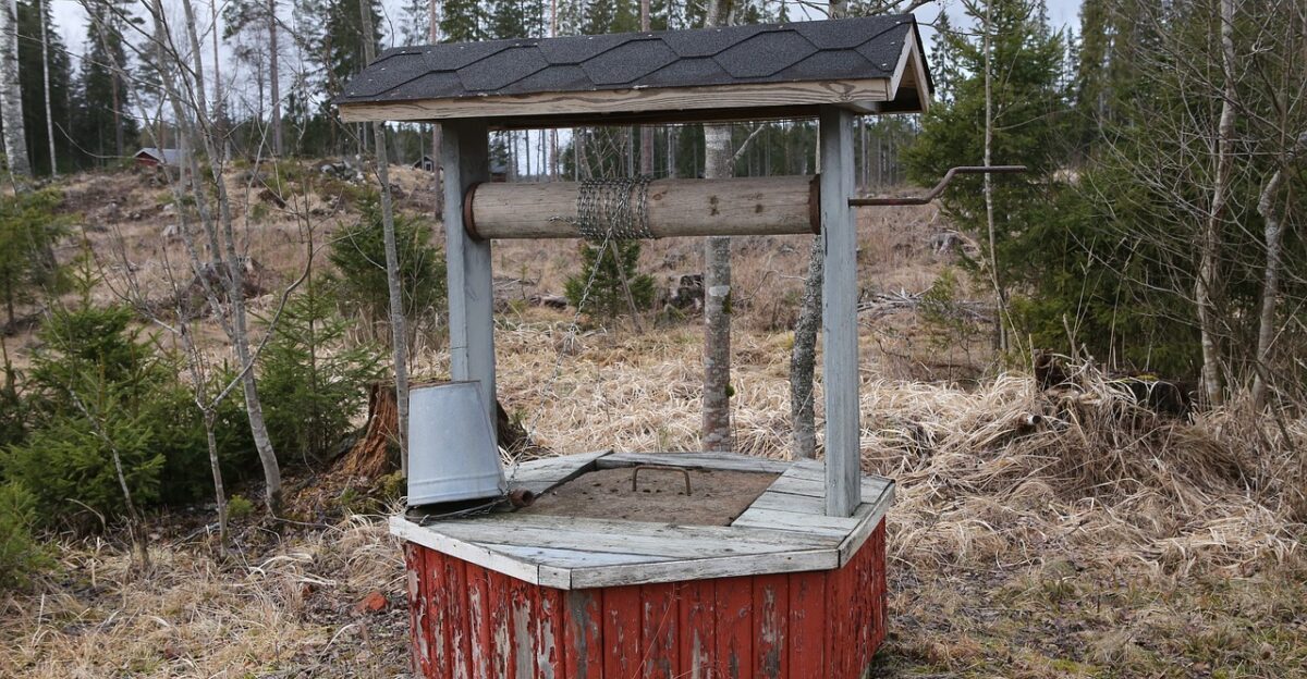 well the old well countryside history water nature drinking water