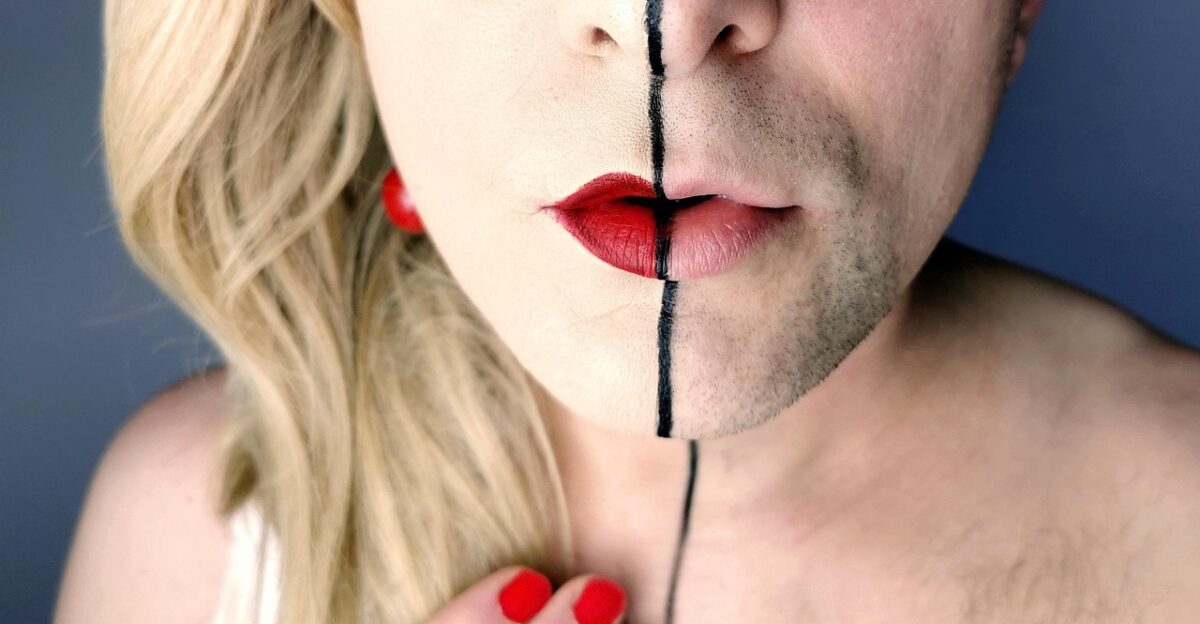 crossdressing makeup queer face wig transvestite person zoom lgbtq gender