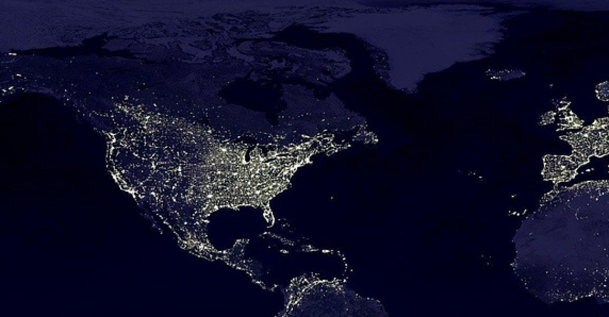 earth world map continents land satellite image satellite map world map dark night