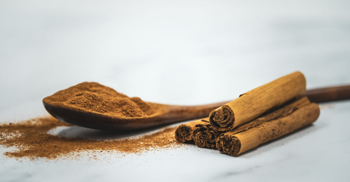 A close-up photograph of ground cinnamon and cinnamon bark We created this image when writing about the nutritional health benefits of ground cinnamon and cinnamon bark and the potential uses of each We ve since released this image under Creative Commons Attribution Licensing You may use this photograph commercially or non commercially with attribution in the form of a link to the creator at formulatehealth com