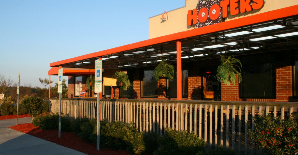Hooters restaurant at 1001 Claren Circle in Morrisville North Carolina