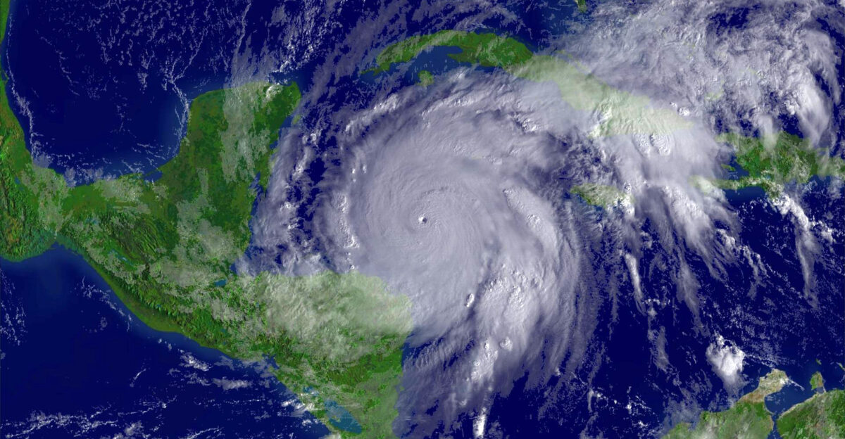 Hurricane Wilma had the lowest central pressure of any tropical cyclone ever recorded in the Atlantic-making it one of history s most intense hurricanes on record This image was taken by the GOES-12 satellite on October 19 2005 as the storm approached Cancun and Cozumel Mexico
