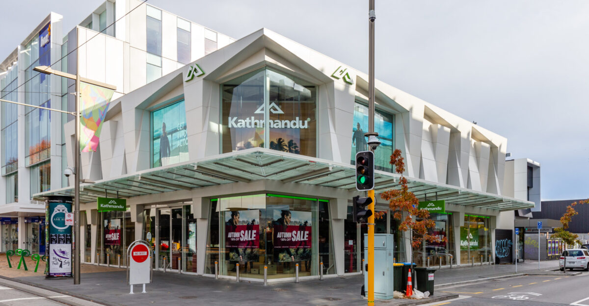 Kathmandu shop at Colombo St Christchurch Canterbury New Zealand