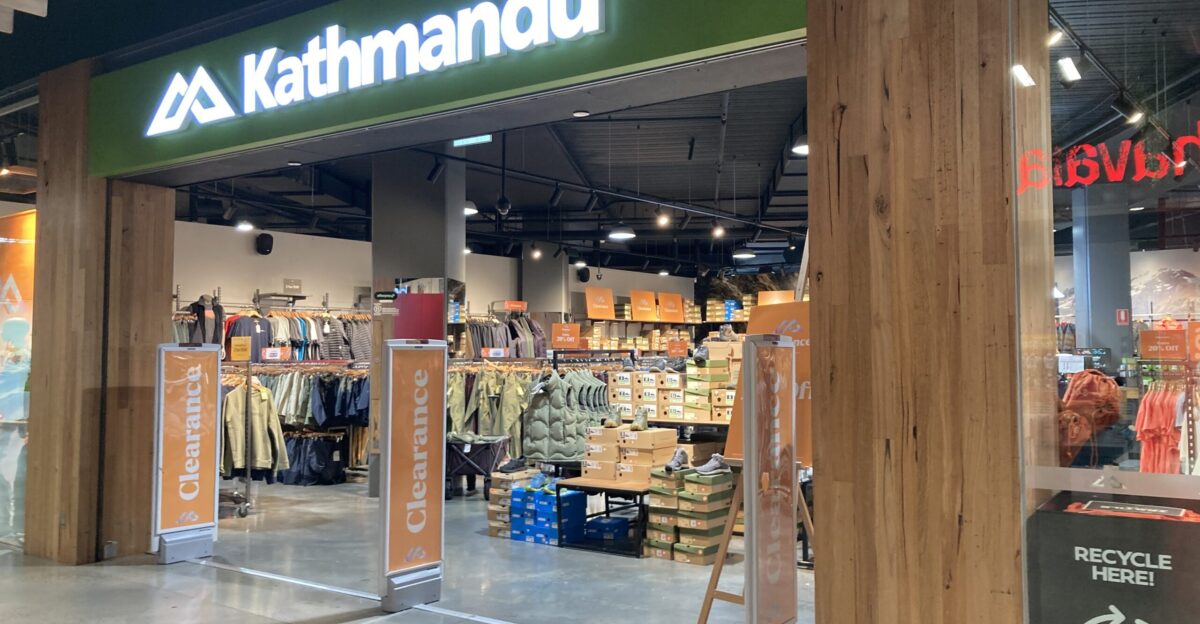 The Kathmandu store at DFO South Wharf