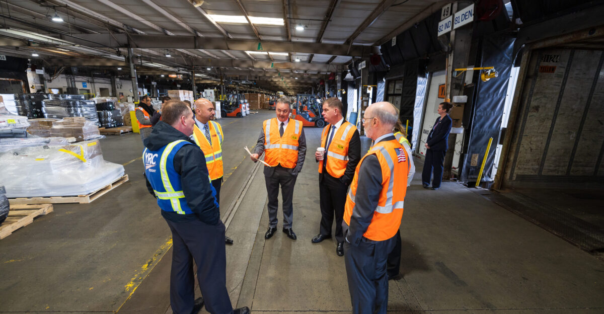 March 2022 - Carlisle PA - U S Secretary of Labor attends the Yellow Corporation Driving Academy Apprenticeship Program Ribbon Cutting roundtable Discussion with Pennsylvania Governor Ridge and Yellow CEO Darren Hawkins Official Department of Labor Photograph Photographs taken by the federal government are generally part of the public domain and may be used copied and distributed without permission Unless otherwise noted photos posted here may be used without the prior permission of the U S Department of Labor Such materials however may not be used in a manner that imply any official affiliation with or endorsement of your company website or publication Photo Credit Department of Labor Shawn T Moore
