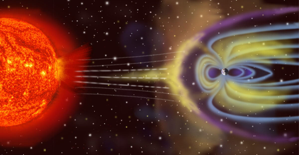 Artist s rendition of Earth s magnetosphere