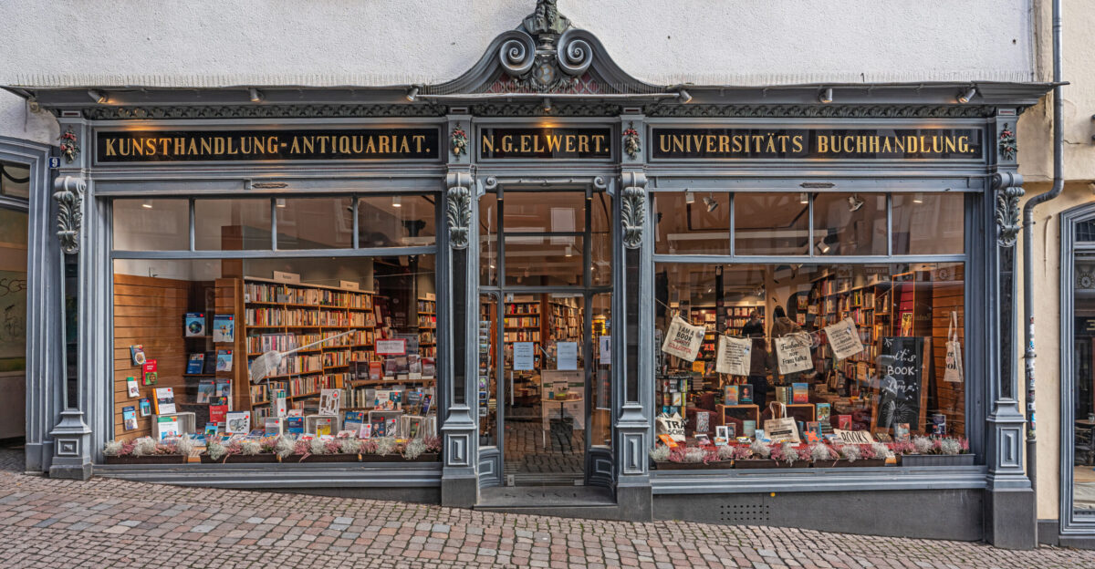 Bookstore N G Elwert at Reitgasse 9 in Marburg Hesse Germany