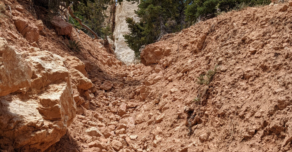 A mudslide within the UFDP