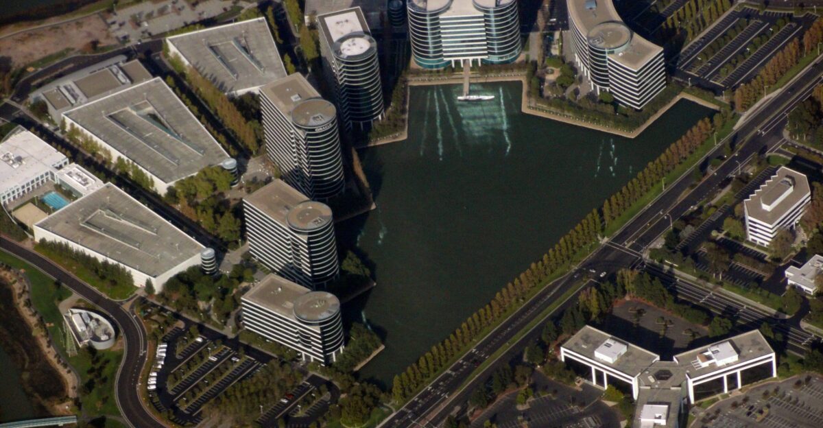 Aerial view of Oracle Headquarters in California