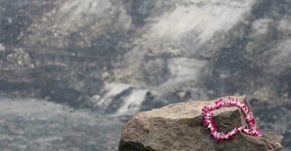 In Hawaiian mythology Kilauea is the home of Pele the volcano goddess Some people still leave offerings at the lookouts around the volcano