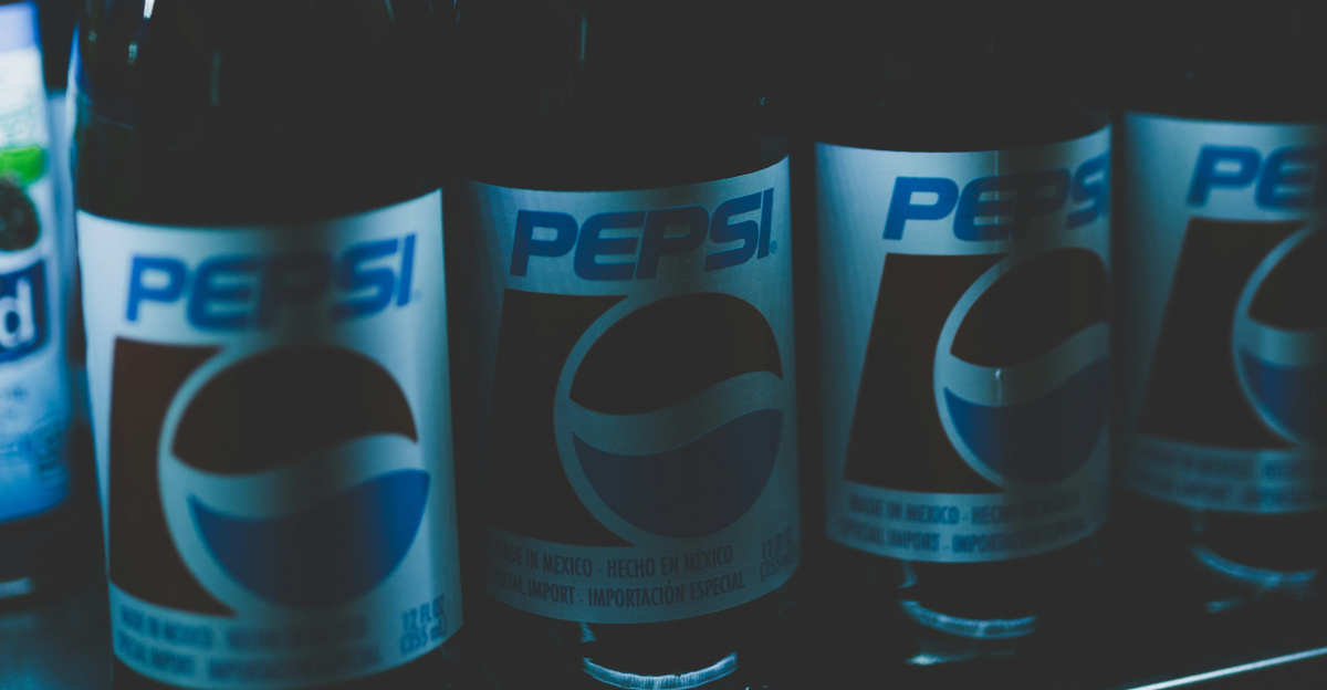 Pepsi bottles on cooler