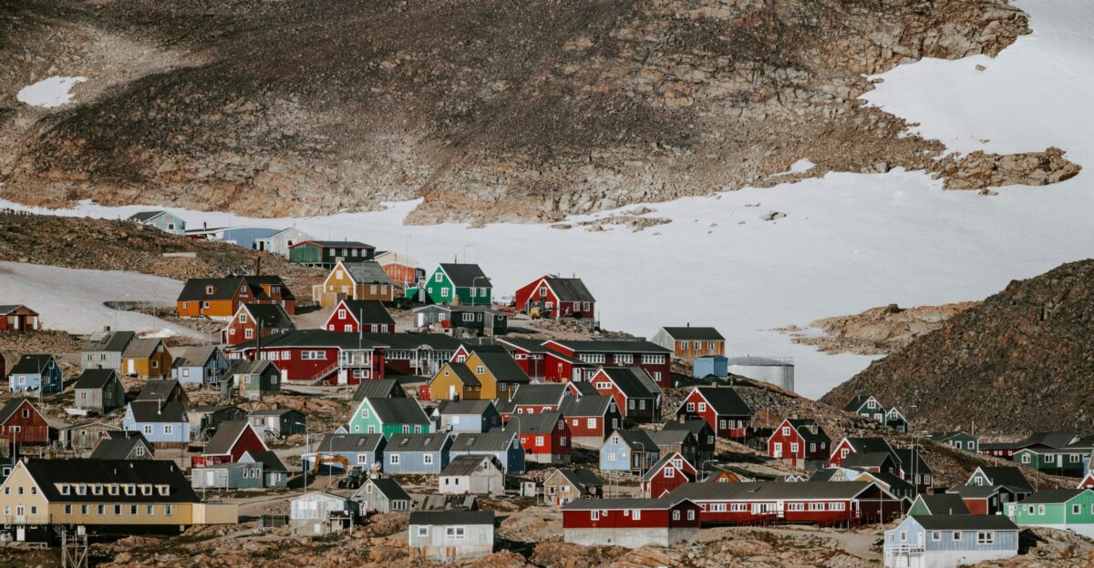 assorted-color houses