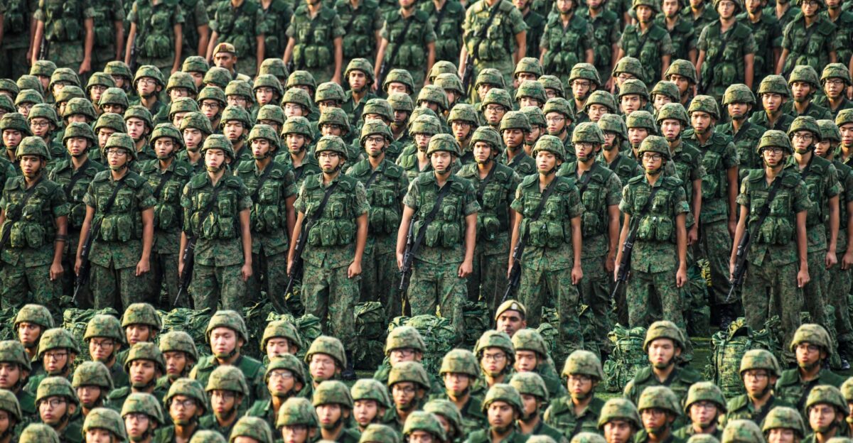 group of army standing outdoor