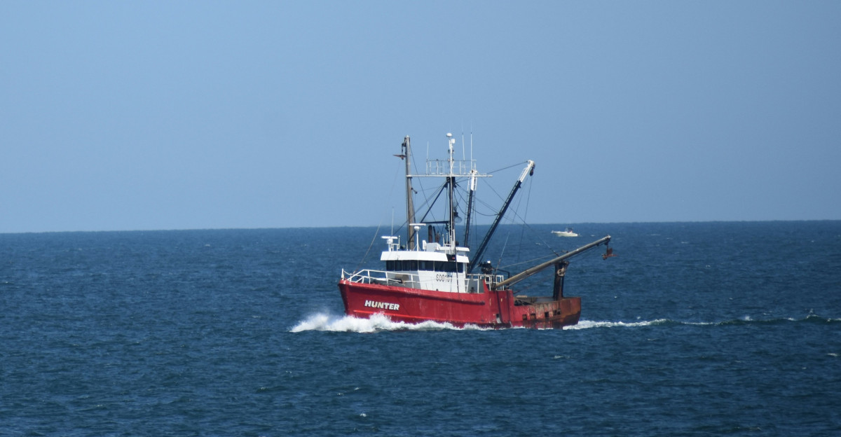 red boat on sea