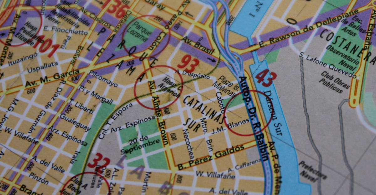 blue green and yellow map