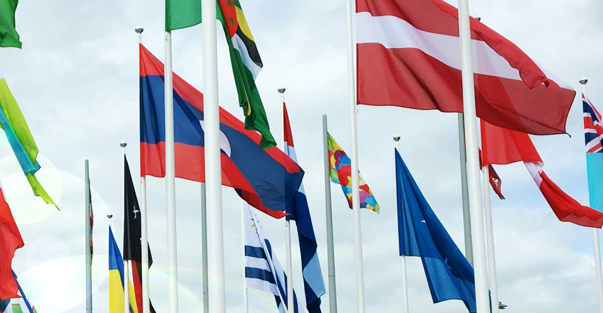 red yellow and green flags