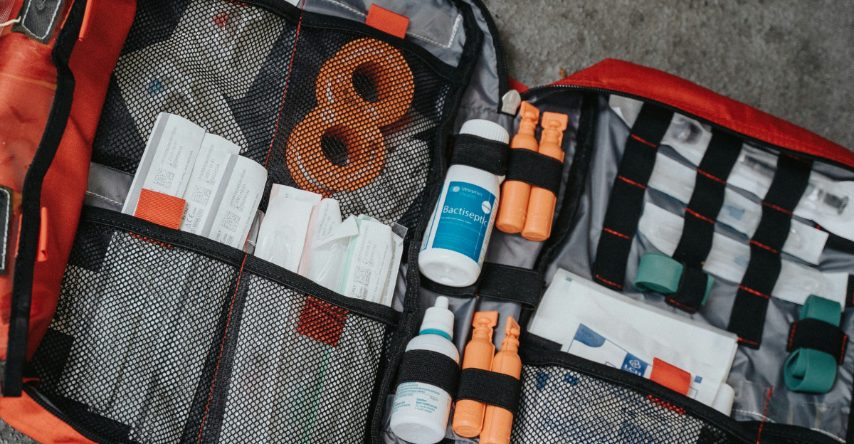 orange white and black bag