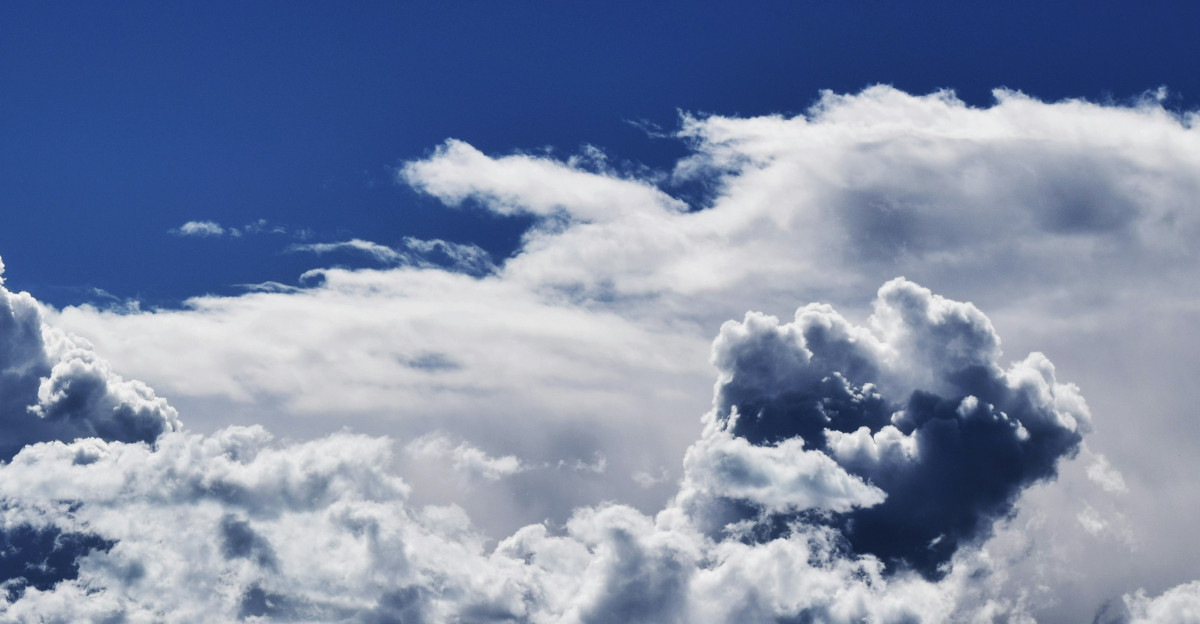 a group of clouds in the sky