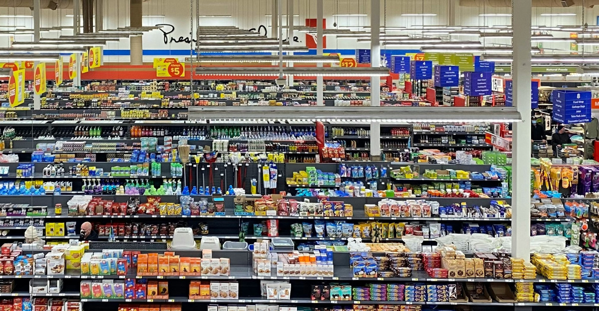 a large grocery store filled with lots of food