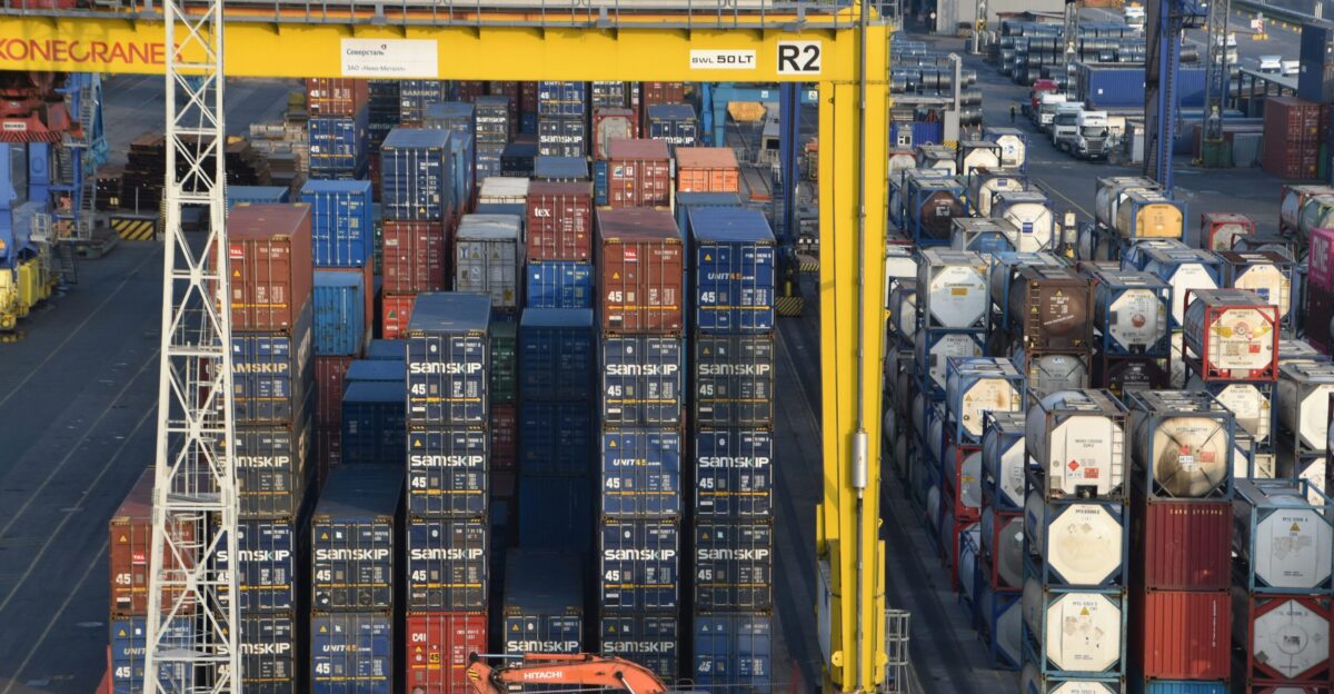 a large container filled with lots of different types of containers