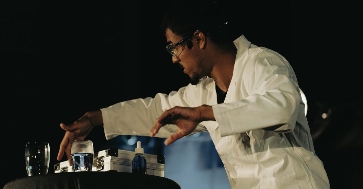 a man wearing a white robe