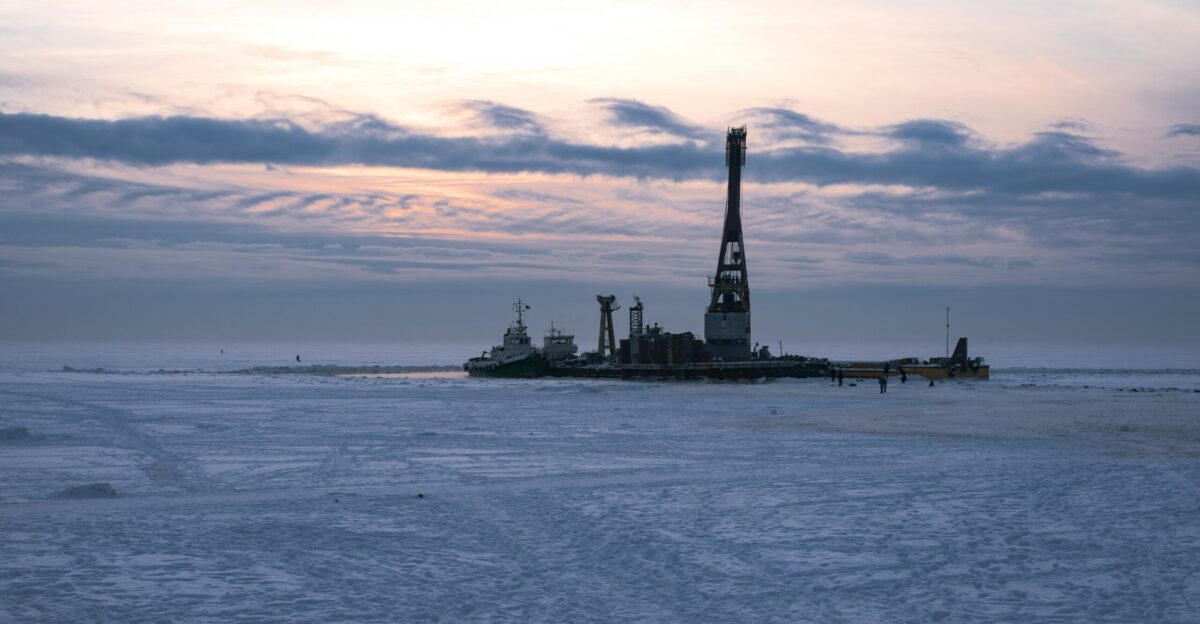 a large ship in the water