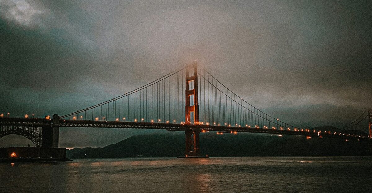 the golden gate bridge in san francisco at night