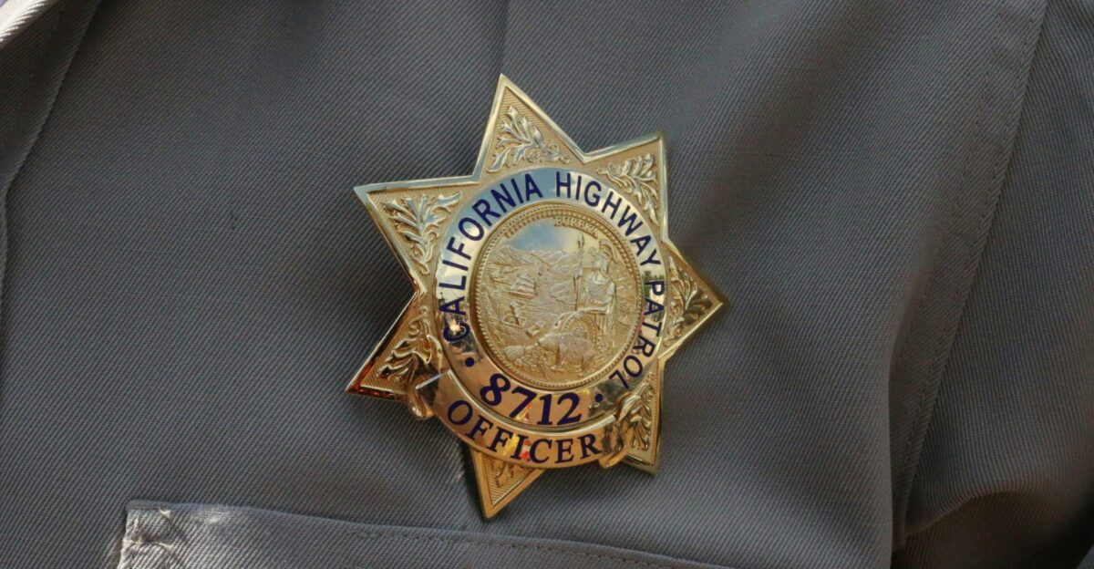 A close up of a police officer s uniform