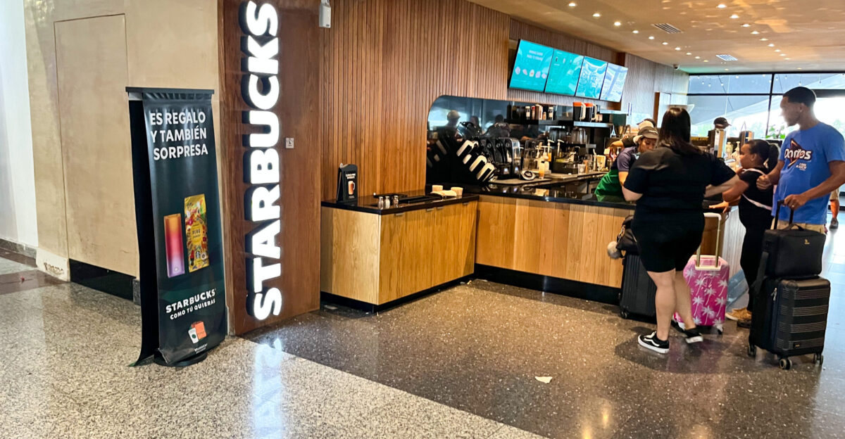 Starbucks Coffee at SDQ Airport Dominican Republic