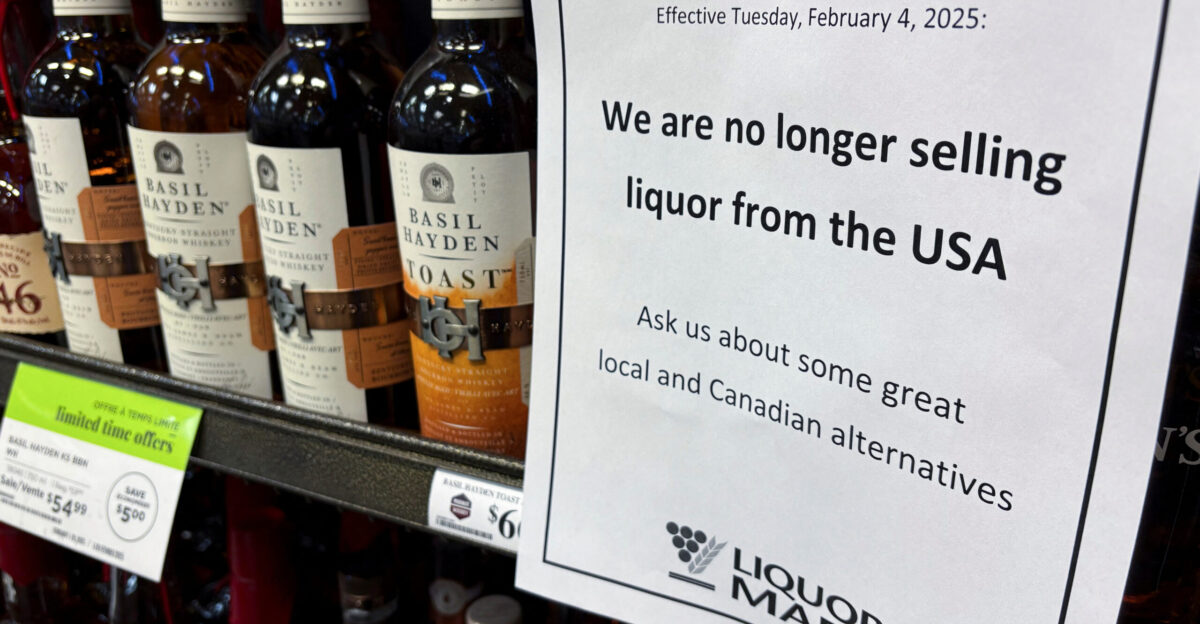Canadians cancel trips ban American booze after Trump s tariffs