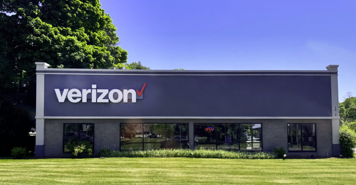 A modern Verizon retail store in Burlington Vermont