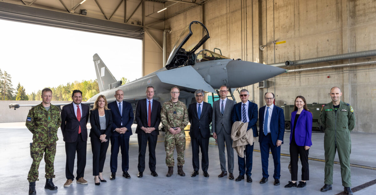 On Tuesday 23 May 2023 Permanent Representatives to NATO attended Amari Air Base where Royal Air Force personnel are currently deployed on Operation AZOTIZE Operation AZOTIZE is a long-established NATO Baltic Air Policing mission Through 2023 the UK along with NATO partners will be based out of Amari Air Base Estonia in order to demonstrate their commitment to the security of the region and provide Quick Reaction Alert QRA where necessary