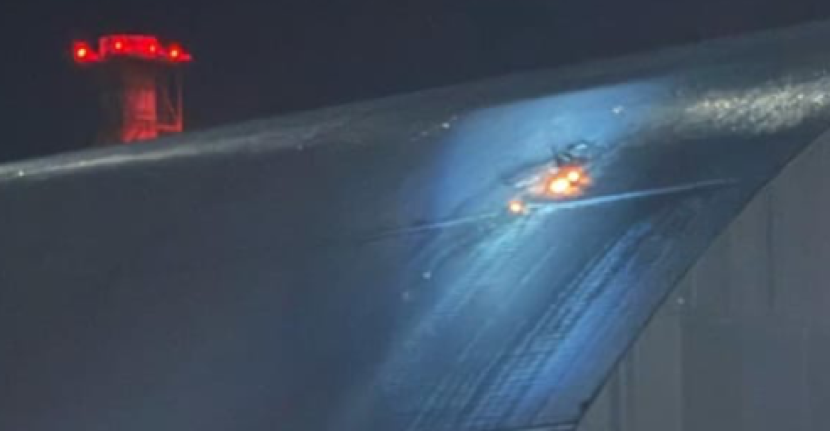 <a href="https://en.wikipedia.org/wiki/Chernobyl_New_Safe_Confinement" class="extiw" title="en:Chernobyl New Safe Confinement">Chernobyl New Safe Confinement</a> after drone strike in the night on 14 February 2025.