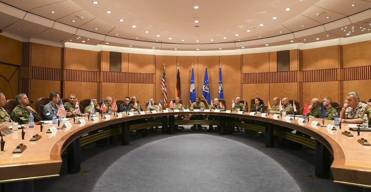 Senior enlisted leaders from across Europe attend the first European Air Forces Senior Enlisted Conference at Ramstein Air Base Germany May 21 2019 Participants from 19 countries including the United States discussed multiple topics to help enhance personal growth increase interoperability and build partnership capacity U S Navy photo by Mass Communication Specialist 2nd Class Deanna C Gonzales